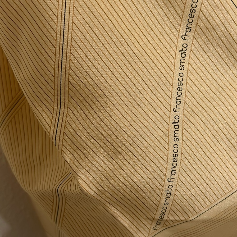 VTG Francesco Smalto Paris Silk Rectangular Scarf.